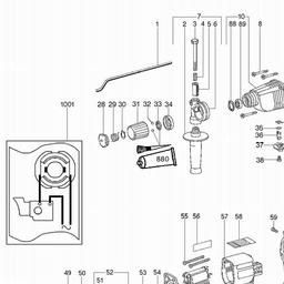 Metabo 606220 BH E 20 SR spare parts