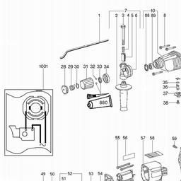 Metabo 606220 BH E 20 SR spare parts