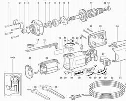 Metabo 606301 G 500 spare parts