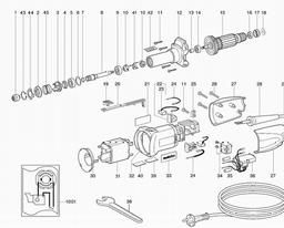 Metabo 606303 GE 700 spare parts