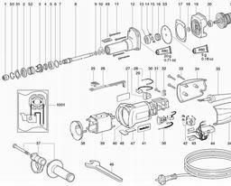 Metabo 606305 GE 900 Plus spare parts