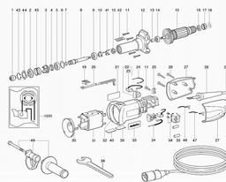 Metabo 606333 G 700 AC/DC spare parts