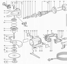 Metabo 606405 W 21-230 spare parts