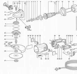 Metabo 606412 WX 23-180 Quick spare parts