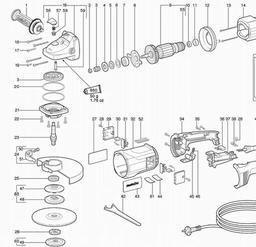 Metabo 606415 W 23-230 spare parts