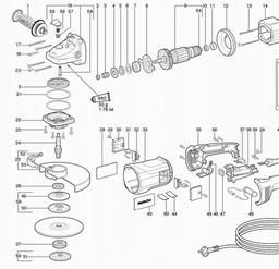 Metabo 606417 WX 23-230 Quick spare parts