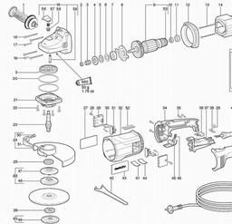 Metabo 606425 W 25-230 spare parts