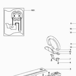 Metabo 608052 HS A 8043 spare parts