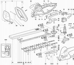Metabo 608345 HS 8345 S spare parts