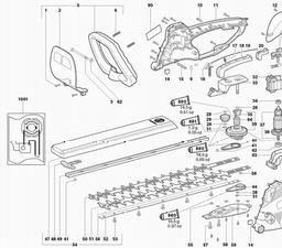 Metabo 608455 HS 8455 S spare parts
