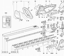 Metabo 608475 HS 8475 S spare parts