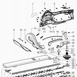 Metabo 608555 HS 8555 spare parts