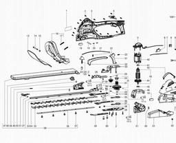Metabo 608665 HS 8665 Quick spare parts