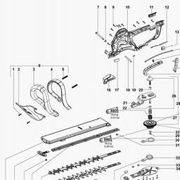 Metabo 608745 HS 8745 spare parts