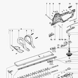 Metabo 608755 HS 8755 spare parts