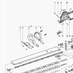 Metabo 608875 HS 8875 spare parts
