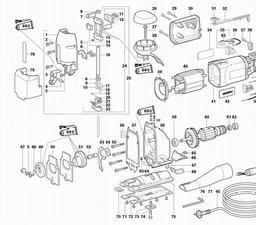 Metabo 610500 STE 105 Plus spare parts