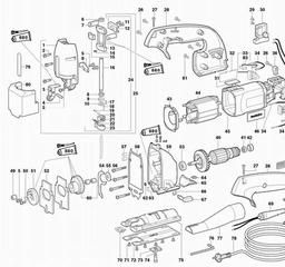 Metabo 610600 STEB 105 Plus spare parts