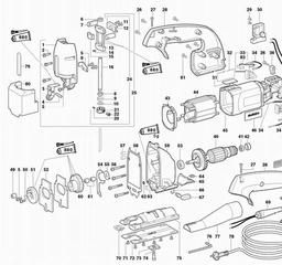 Metabo 610800 STEB 105 spare parts