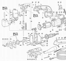 Metabo 611000 STEB 135 Plus spare parts