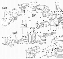Metabo 611200 STEB 135 spare parts