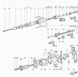 Metabo 620001 DWSE 6.3 spare parts