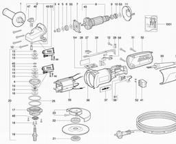 Metabo 620011 WQ 125 SP / WQ Euro spare parts