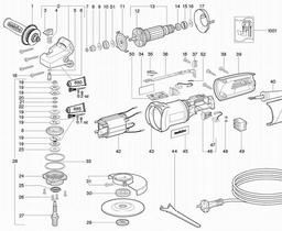 Metabo 620031 W 125 SP spare parts