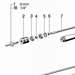 Metabo 627609 Flexible shaft spare parts