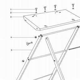 Metabo 631028 Stand, foldable spare parts