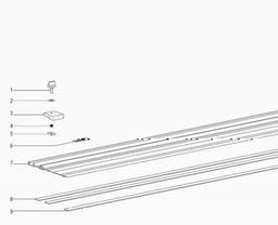 Metabo 631213 Guide rail 1500 mm spare parts
