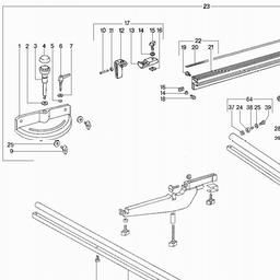 Metabo 631461 Travelling table spare parts