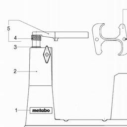 Metabo 631598 Bench-mounting stand spare parts