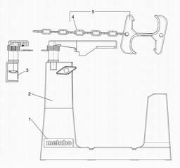 Metabo 631598 Bench-mounting stand spare parts