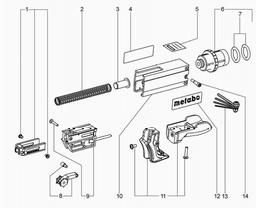 Metabo 631619 SM 5-55 Magazinschraubvorsatz spare parts