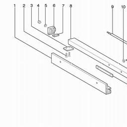 Metabo 631714 Rip fence spare parts