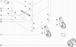 Metabo 631875 Travelling equipment ADH 310 spare parts