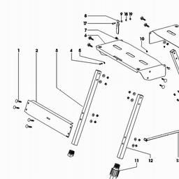 Metabo 631883 Stand, foldable spare parts
