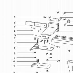 Metabo 631896 Table side extension spare parts