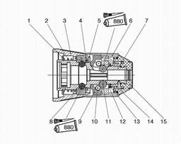 Metabo 631920 SDS-Hammer chuck spare parts