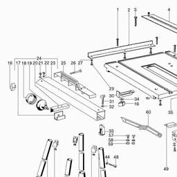 Metabo 623172 Saw table spare parts