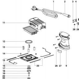 Metabo FSR 200 Intec spare parts