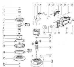 Metabo SXE 450 TurboTec spare parts