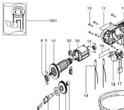 Metabo BE 6 spare parts