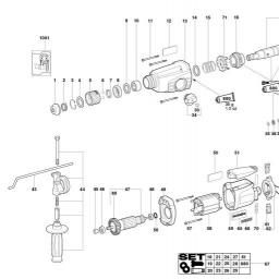 Metabo KHE-D 24 spare parts