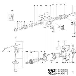 Metabo KHE-D 24 spare parts