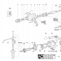 Metabo KHE-D 28 spare parts