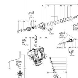 Metabo BHA 18 LTX spare parts