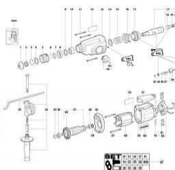 Metabo KHE 24 SP spare parts