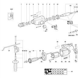 Metabo KHE 26 Contact spare parts